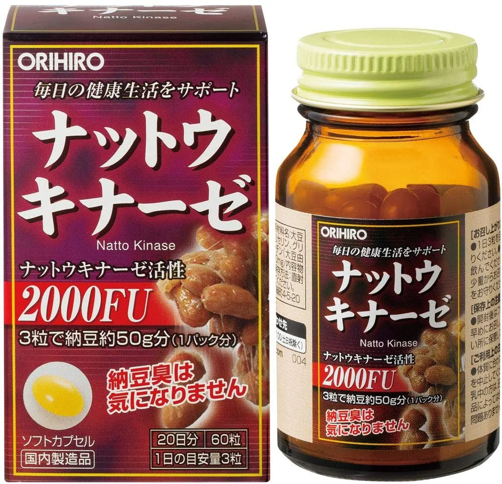 БАД Наттокиназа для профилактики сердечно-сосудистых заболеваний Orihiro Nattokinase БАД Наттокиназа для профилактики сердечно-сосудистых заболеваний Orihiro Nattokinase