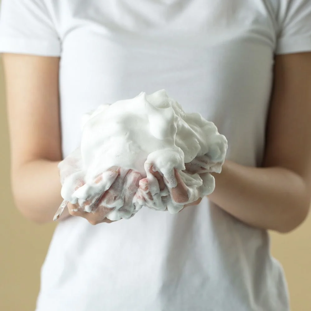 Четырехслойная пенообразующая косметическая сетка Plamine Awawa Net Четырехслойная пенообразующая косметическая сетка Plamine Awawa Net