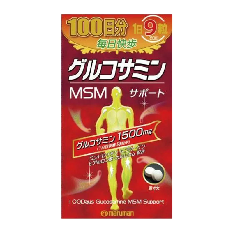 БАД для суставов с высоким содержанием хондроитина, глюкозамина и MSM против боли и воспалений Maruman Glucosamine MSM Support БАД для суставов с высоким содержанием хондроитина, глюкозамина и MSM против боли и воспалений Maruman Glucosamine MSM Support