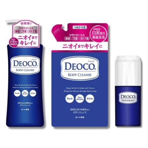 Комплект для ухода за телом против запаха пота и сохранения аромата юности Deoco Bode Cleanse&Deodorant Stic | Rohto — Japrise Комплект для ухода за телом против запаха пота и сохранения аромата юности Deoco Bode Cleanse&Deodorant Stic — Rohto, 4 990 ₽ ₽